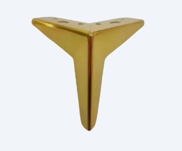 Sofa Leg In Gold T Shape 6-5-4 Inch