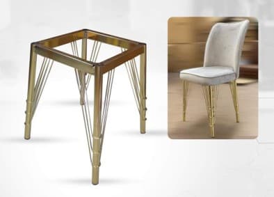 Chair Frame Full Gold 16 Inch