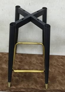 Bar Chair Frame Black + Gold